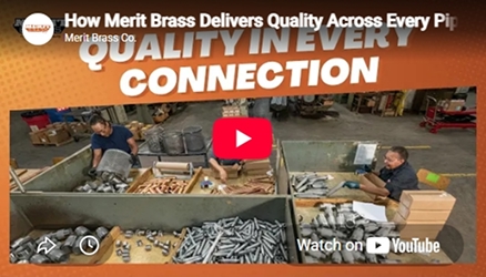 Video thumbnail showing quality processes at Merit Brass
